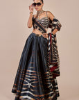 Zebra Print Corset Skirt Set