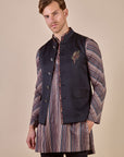 Midnight Blue Nehru Jacket