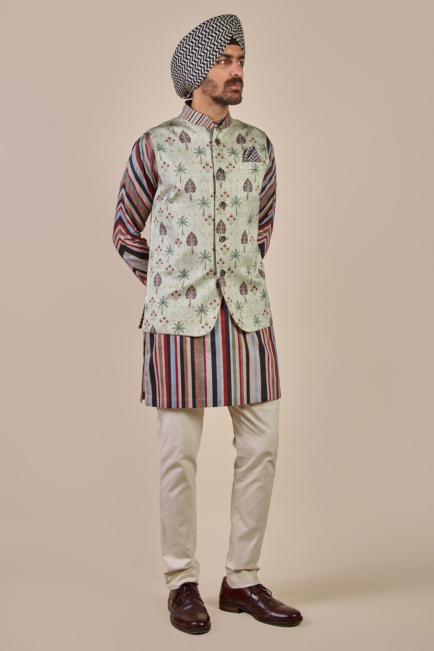 Mint Green Nehru Jacket