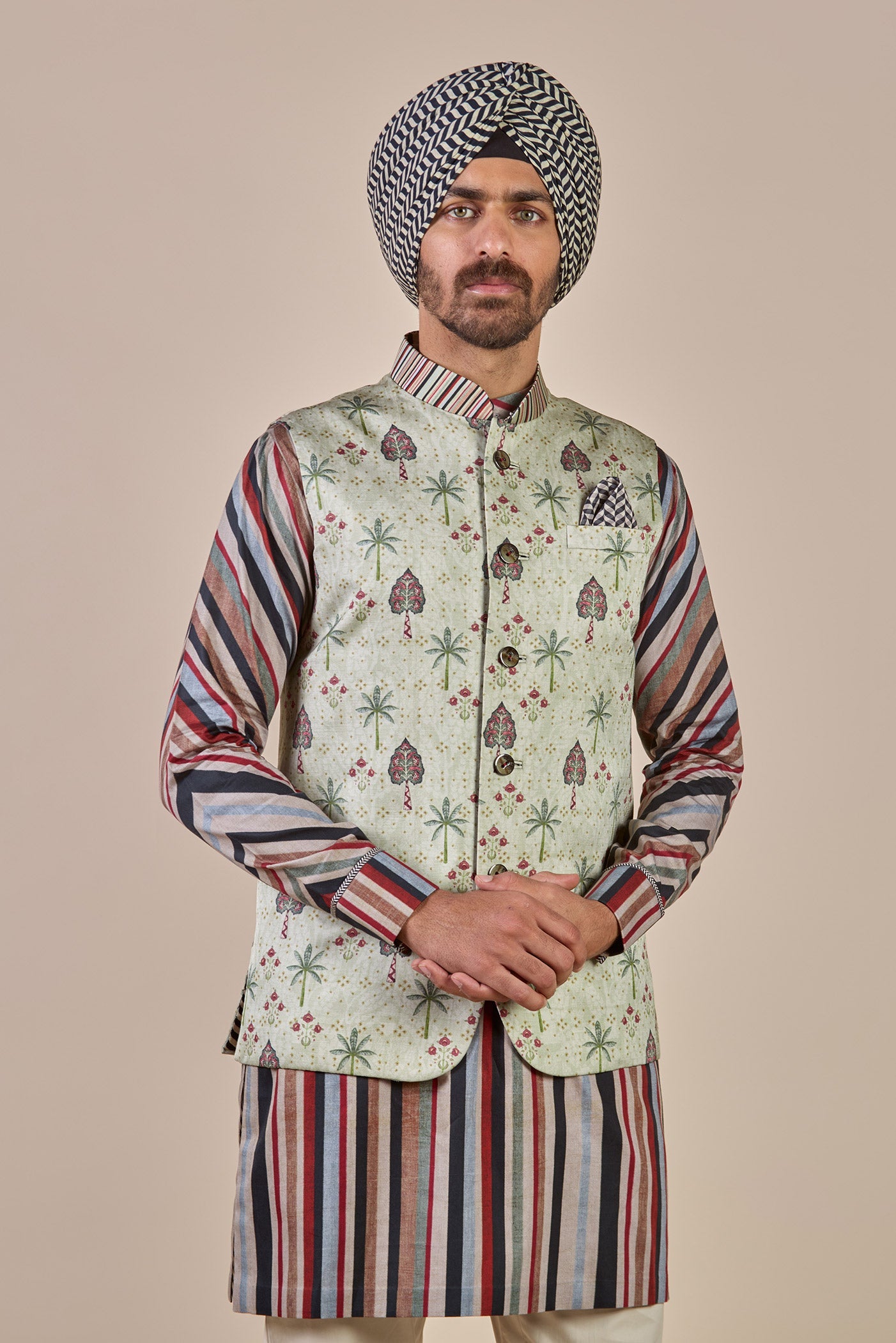 Mint Green Nehru Jacket