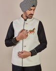 Pearl Ivory Nehru Jacet