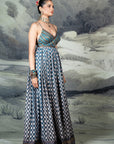 Cerulean Blue Anarkali