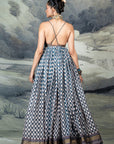 Cerulean Blue Anarkali