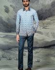 Cerulean Blue Ombre Shirt