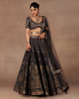Charcoal Black Skirt Set