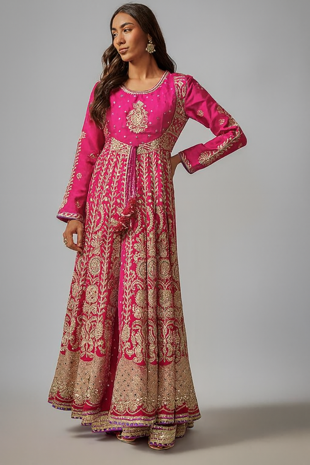 Golconda Ishanya Anarkali Jacket Set with Dupatta - Ready to Ship