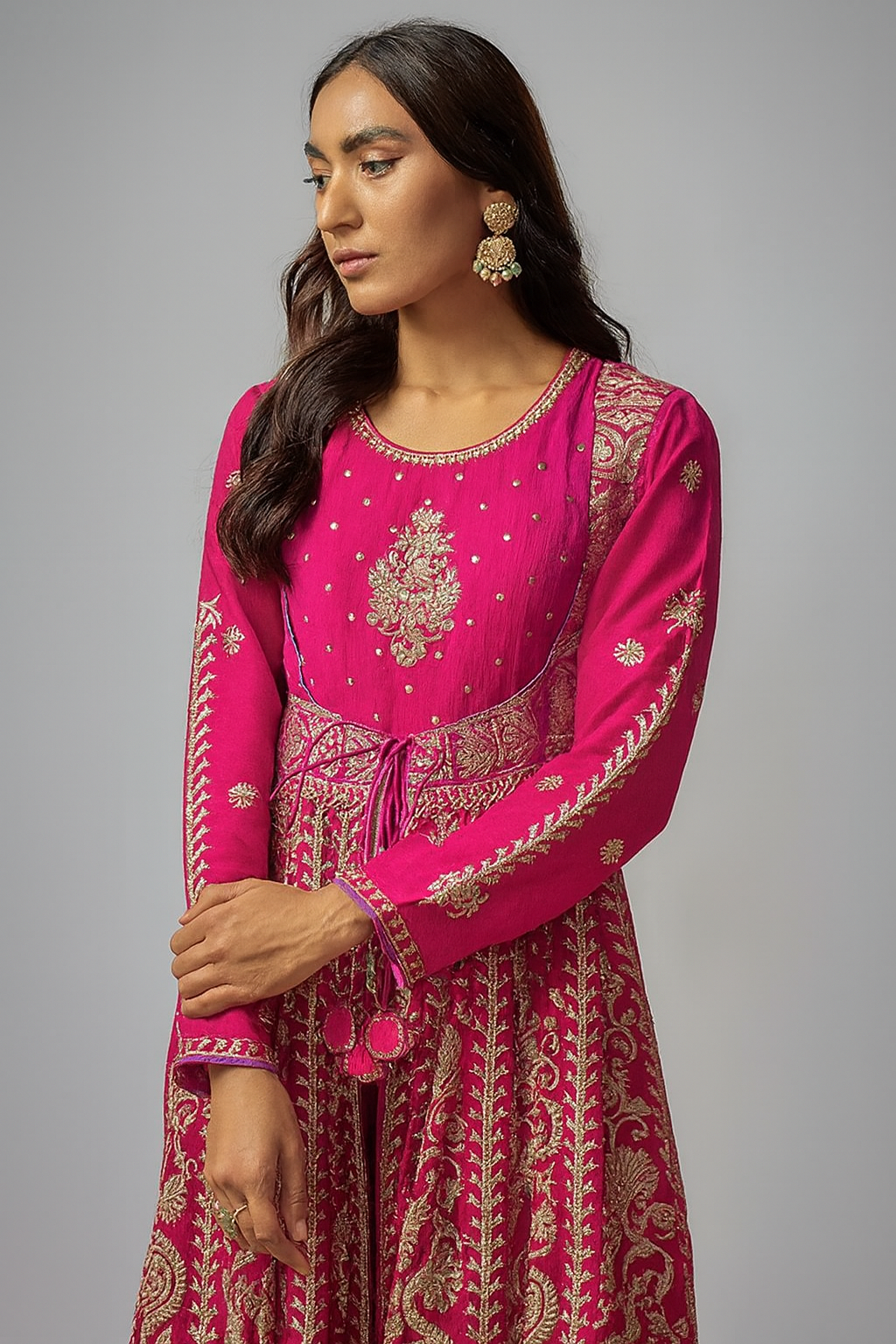 Golconda Ishanya Anarkali Jacket Set with Dupatta - Ready to Ship