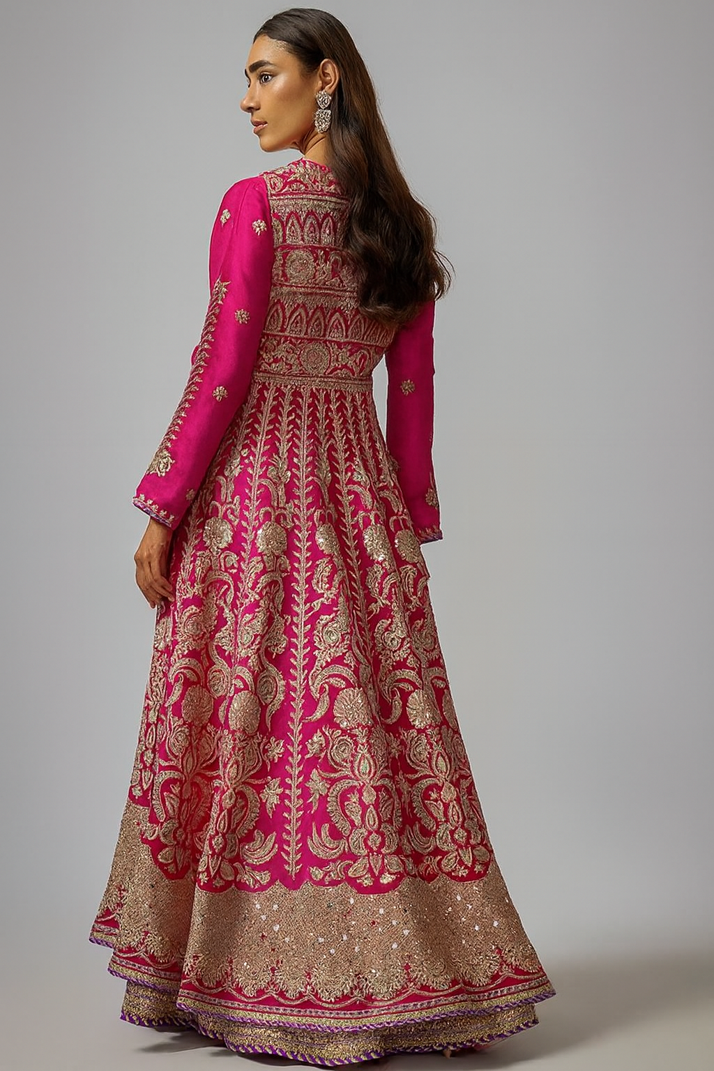 Golconda Ishanya Anarkali Jacket Set with Dupatta - Ready to Ship