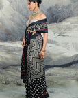 Chevron Corset Saree Set