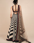 Chevron Godet Skirt Set