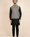 Chevron Nehru Jacket