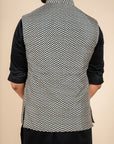 Chevron Nehru Jacket