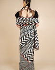 Chevron Saree Set - Ready to Ship