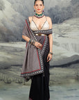 Chevron Saree Set