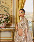 Rose Gold Mirror Work Lehenga Set - Ready to Ship