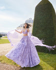 Mauve Sequin Lehenga Set - Ready to Ship