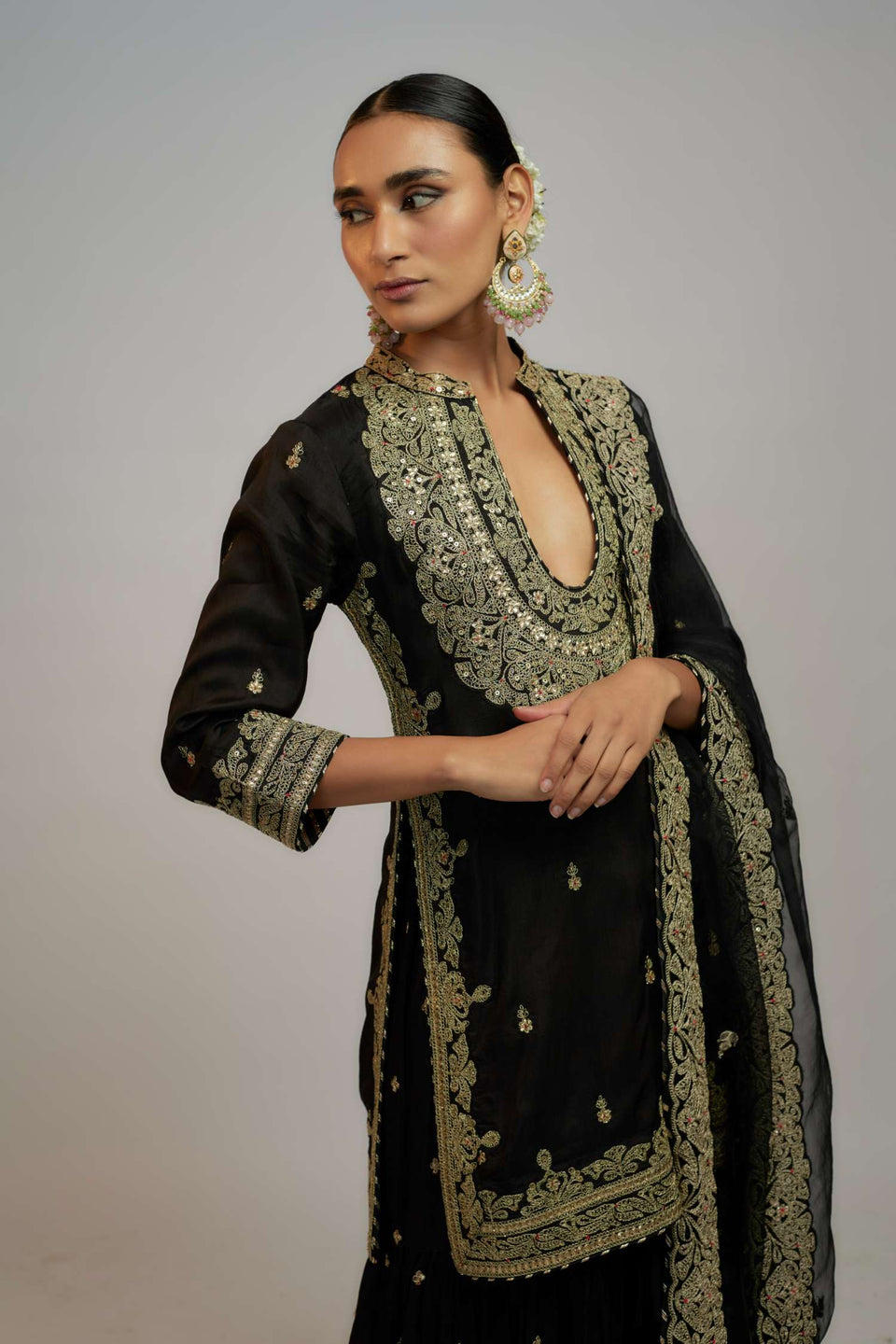 Golconda Shiddhat Sharara Set - Ready to Ship
