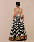 Creme Ivory Chevron Skirt Set
