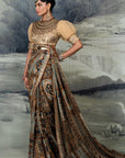 Creme Ivory - Multi-Hued Saree Set | Baroda