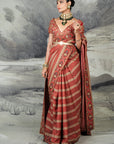 Crimson Red Saree Set | Baroda