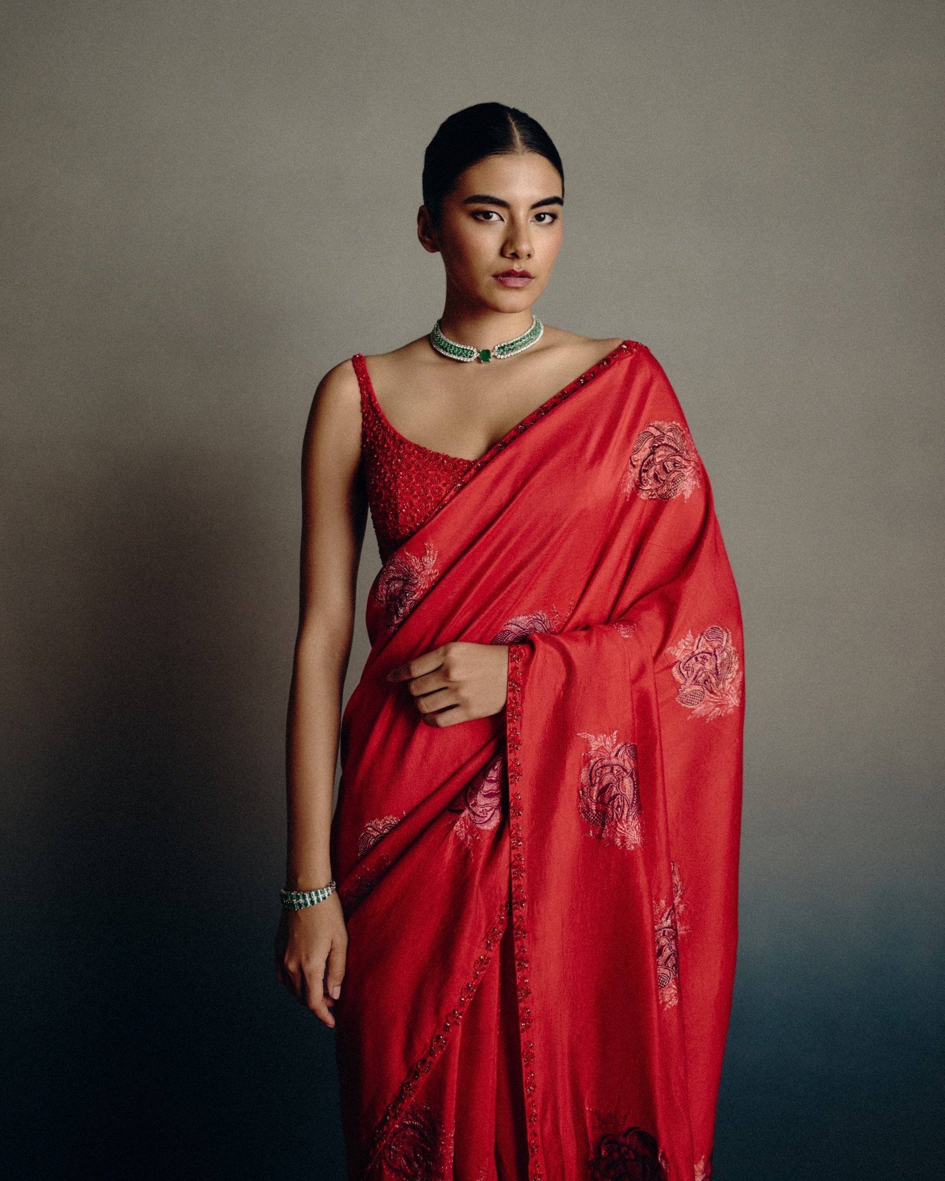 Ruby Rouge Banarasi Saree