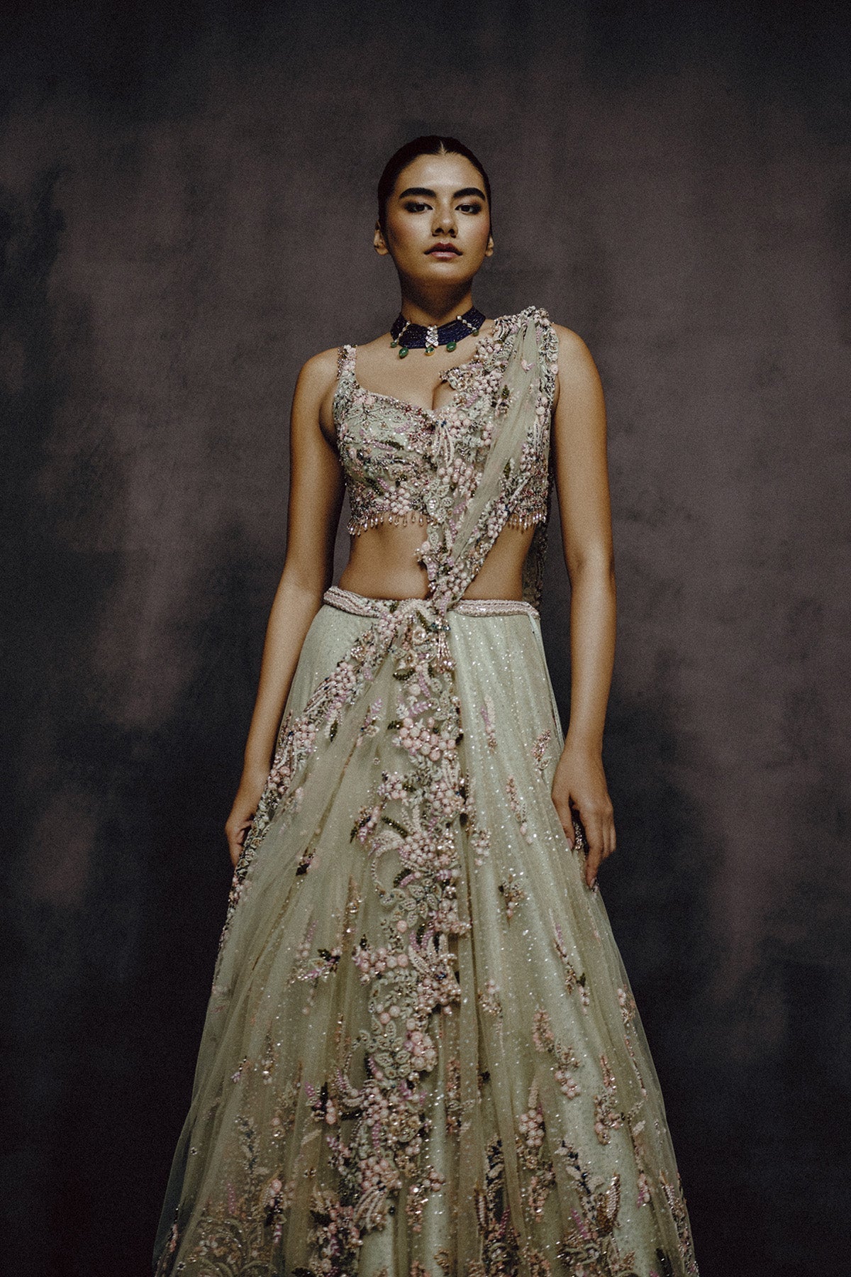 Verde Bloom Lehenga