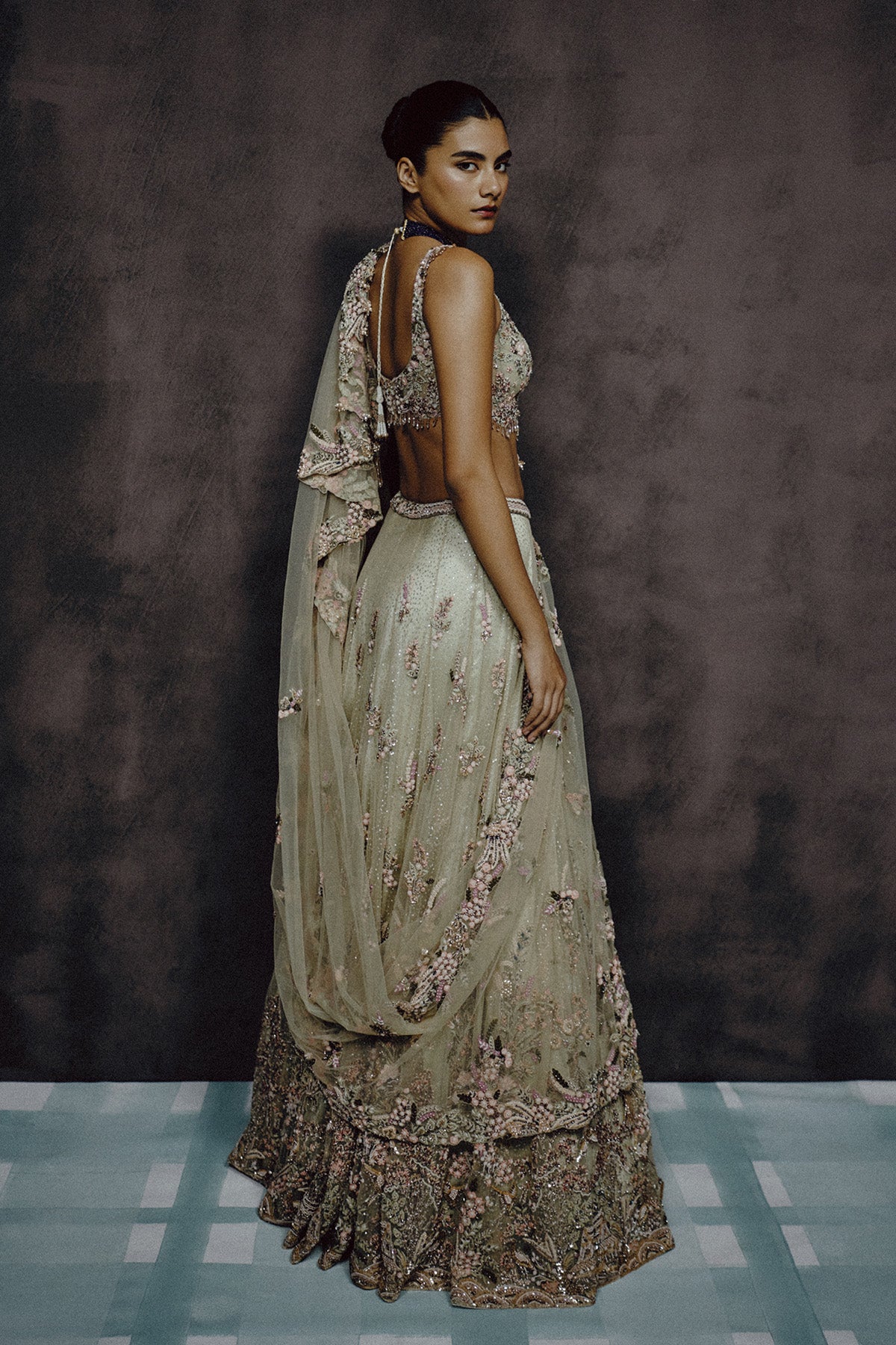 Verde Bloom Lehenga