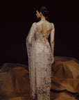 Aura Blush Crystal Saree