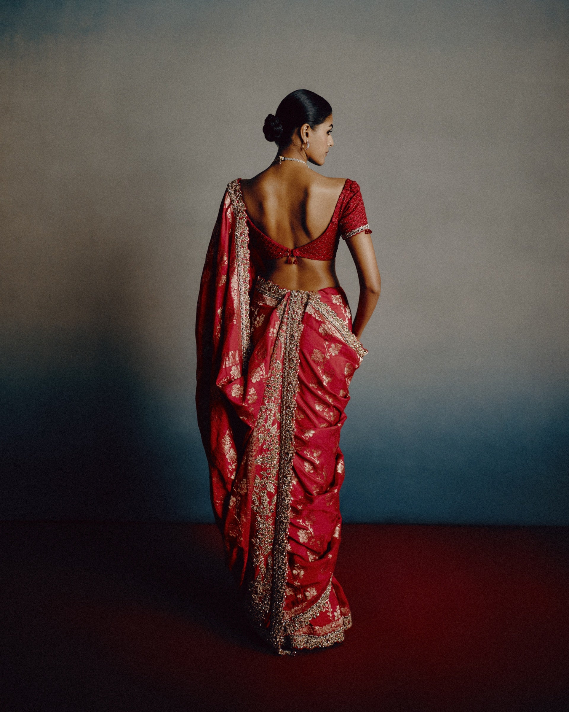 Roselle Banarasi Saree
