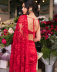 Red Dori Saree