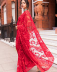Red Dori Saree