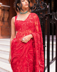 Red Dori Saree
