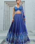Blue Sunflower Skirt