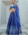 Blue Sunflower Skirt