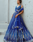 Blue Sunflower Skirt