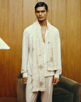 The Alabaster Shirt and Trouser set with Stole