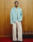 Arctic Elegance Open Jacket and Shirt with Trouser set