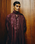 Emberline Brown Kurta, Dupatta and Salwar  Set