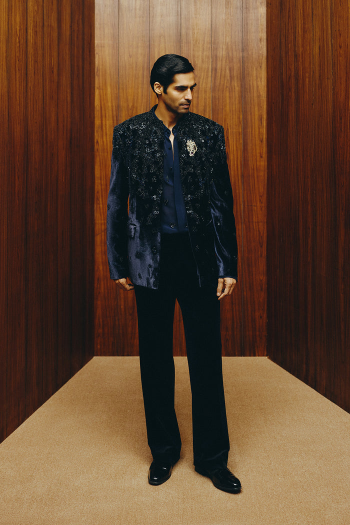 Royal Gleam Open Jacket with Shirt and Trouser