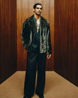 Viridian Dusk Open Jacket, Shirt and Trouser set