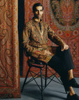 Nocturne Kashida Kurta and Farsi Pajama Set