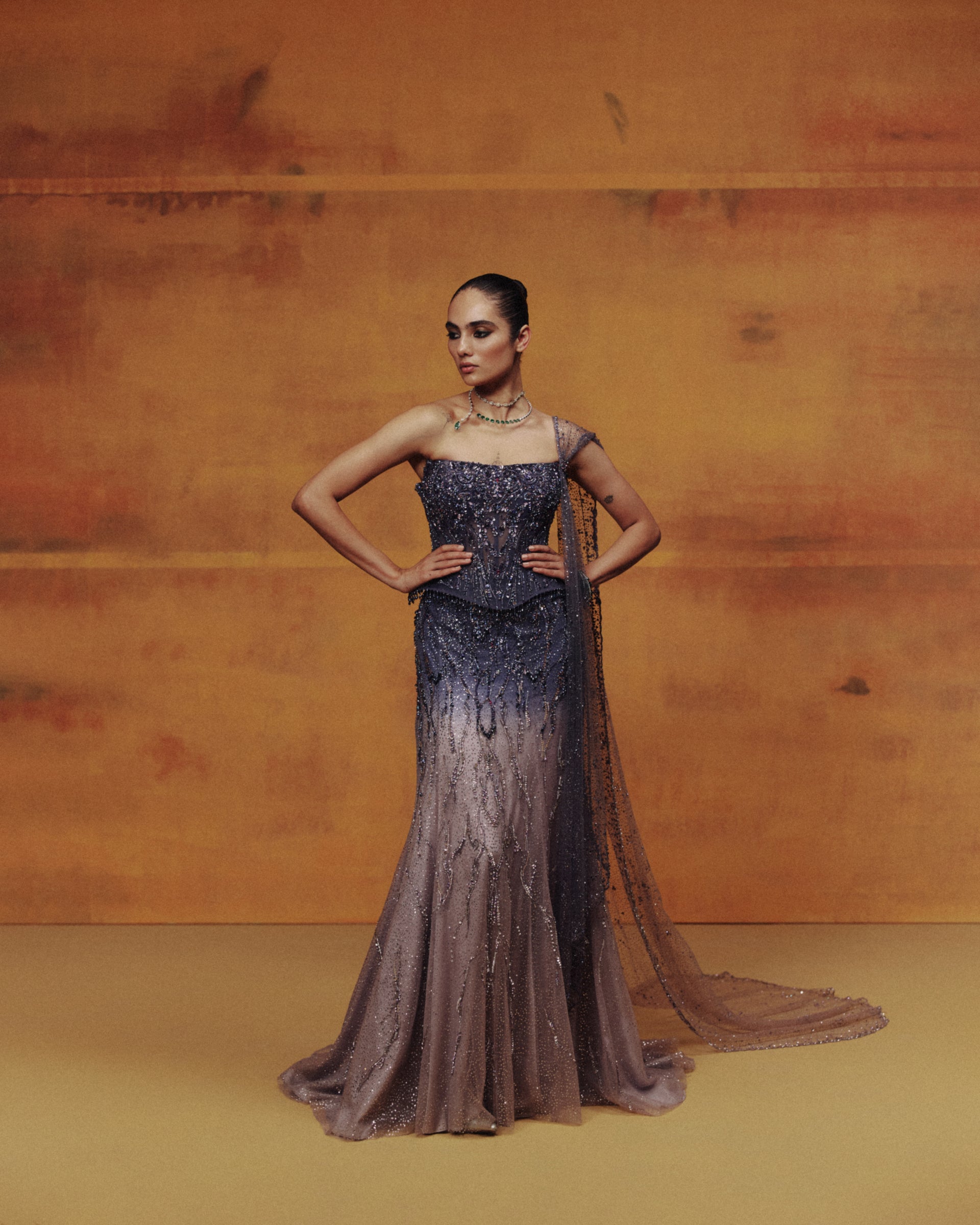 Moonlit Violette Corset &amp; Skirt Set