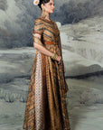 Earthy Mustard Anarkali Set | Baroda
