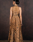 Earthy Mustard Anarkali Set | Muraqqa