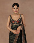 Emerald Green Saree Set