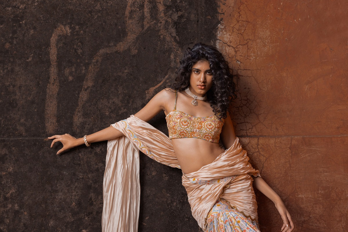 Noor Gharara Saree Set