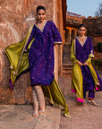 Baingani Kurta set