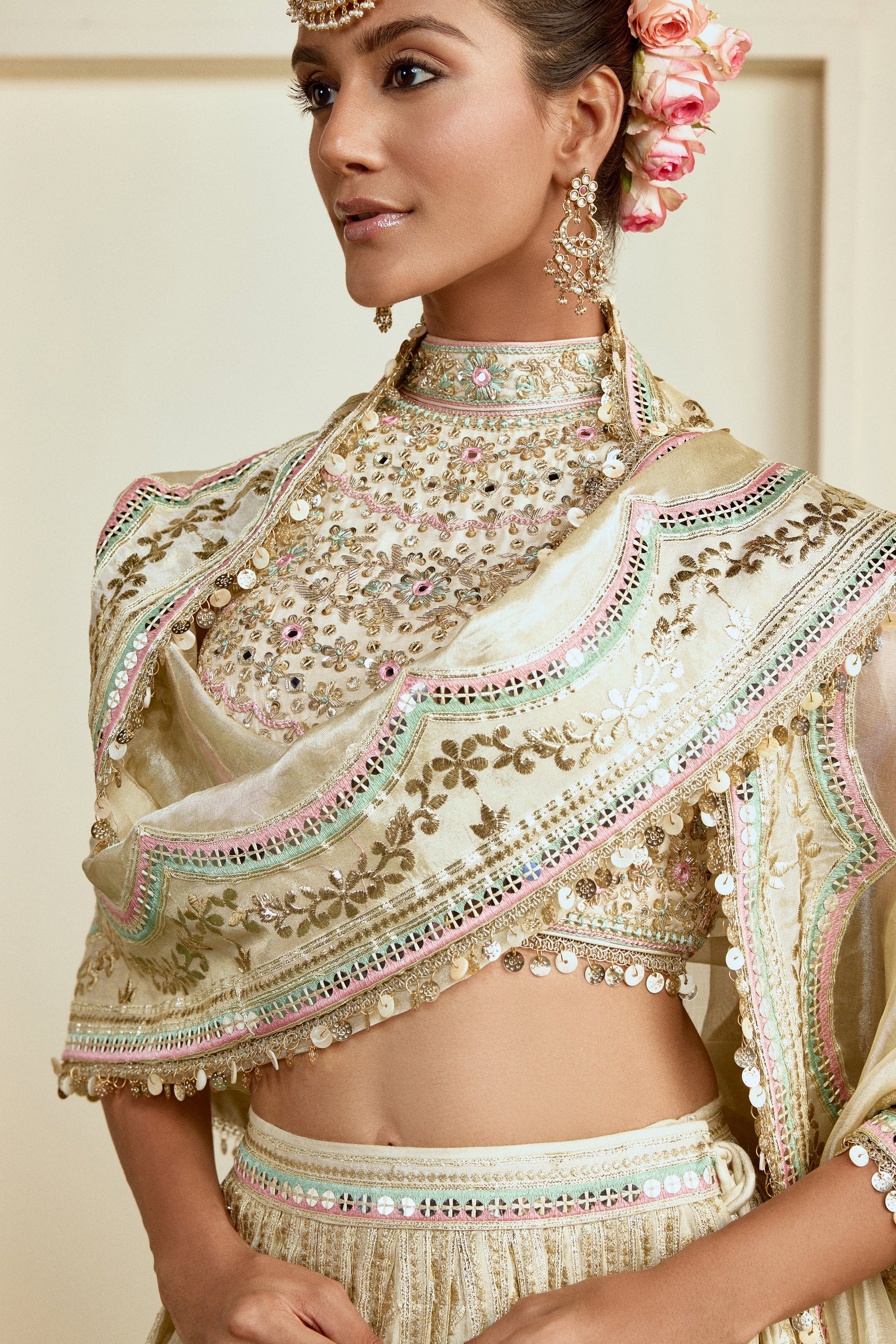 Aabira Lehenga Set - Gold