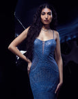 Cosmic Fishtail Gown - Ready to Ship