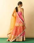 Ravina Strappy Sharara Set - Pink